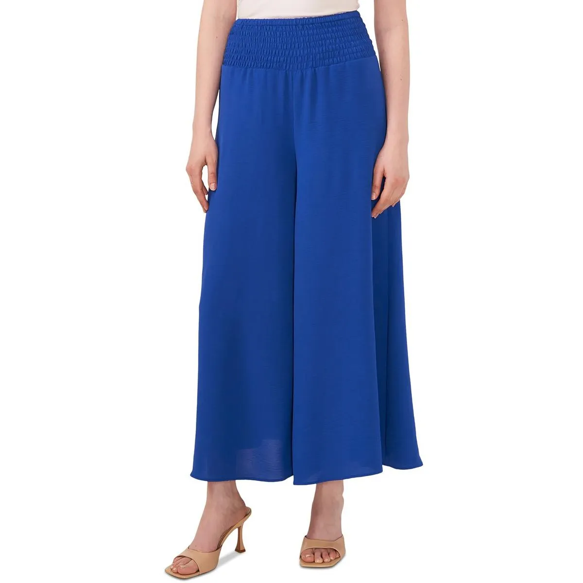 Womens High Rise Wide Leg Ankle Pants