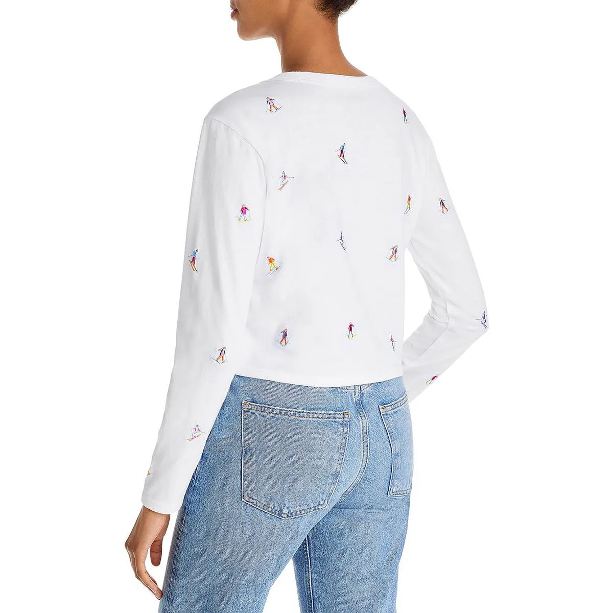 Womens Knitted Crop T-Shirt
