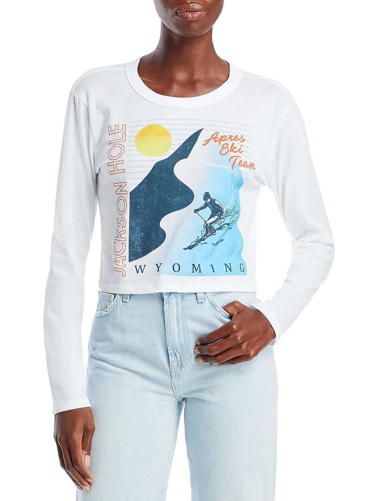Womens Knitted Crop T-Shirt