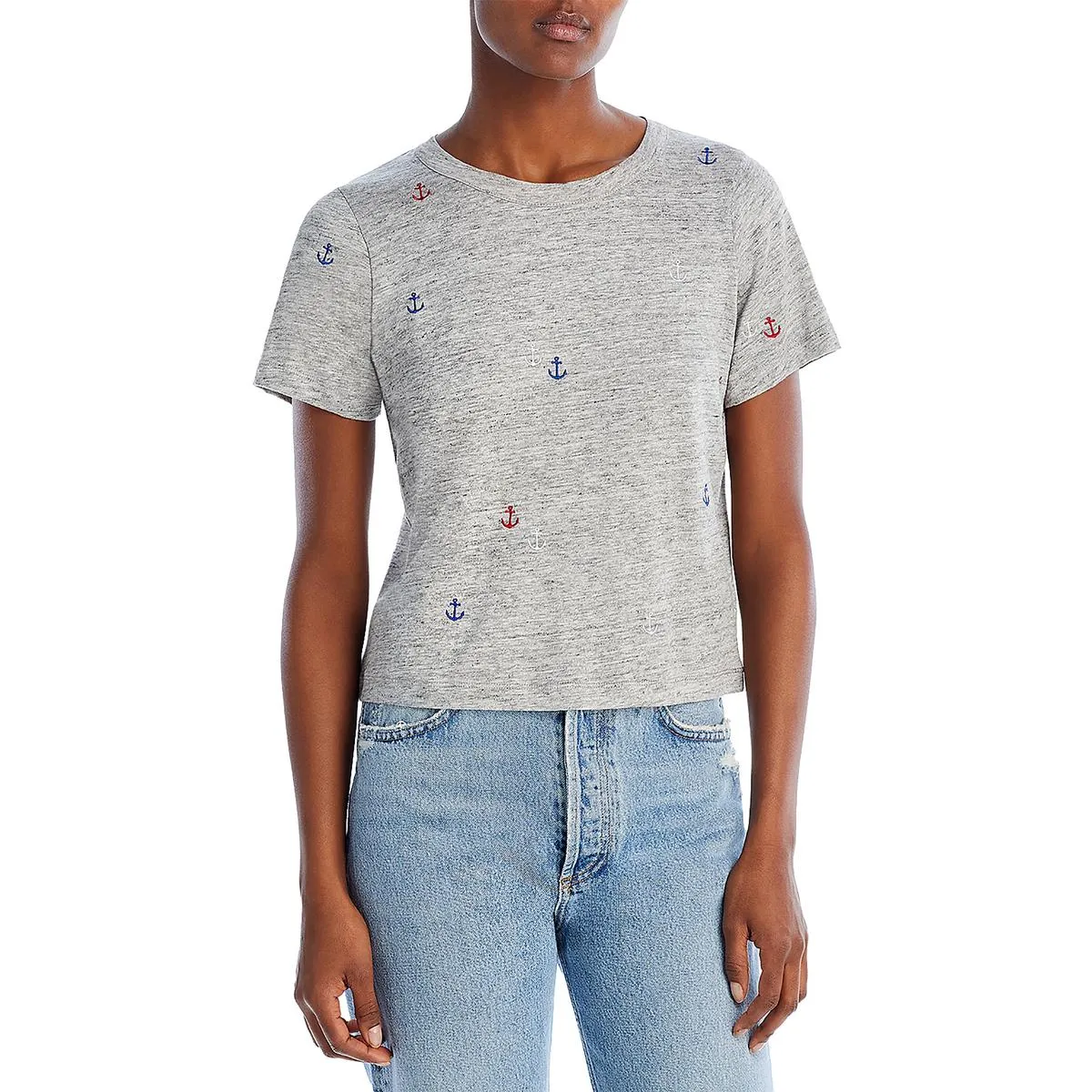 Womens Linen Blend Linen T-Shirt