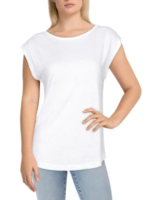 Womens Linen Muscle Tank Top