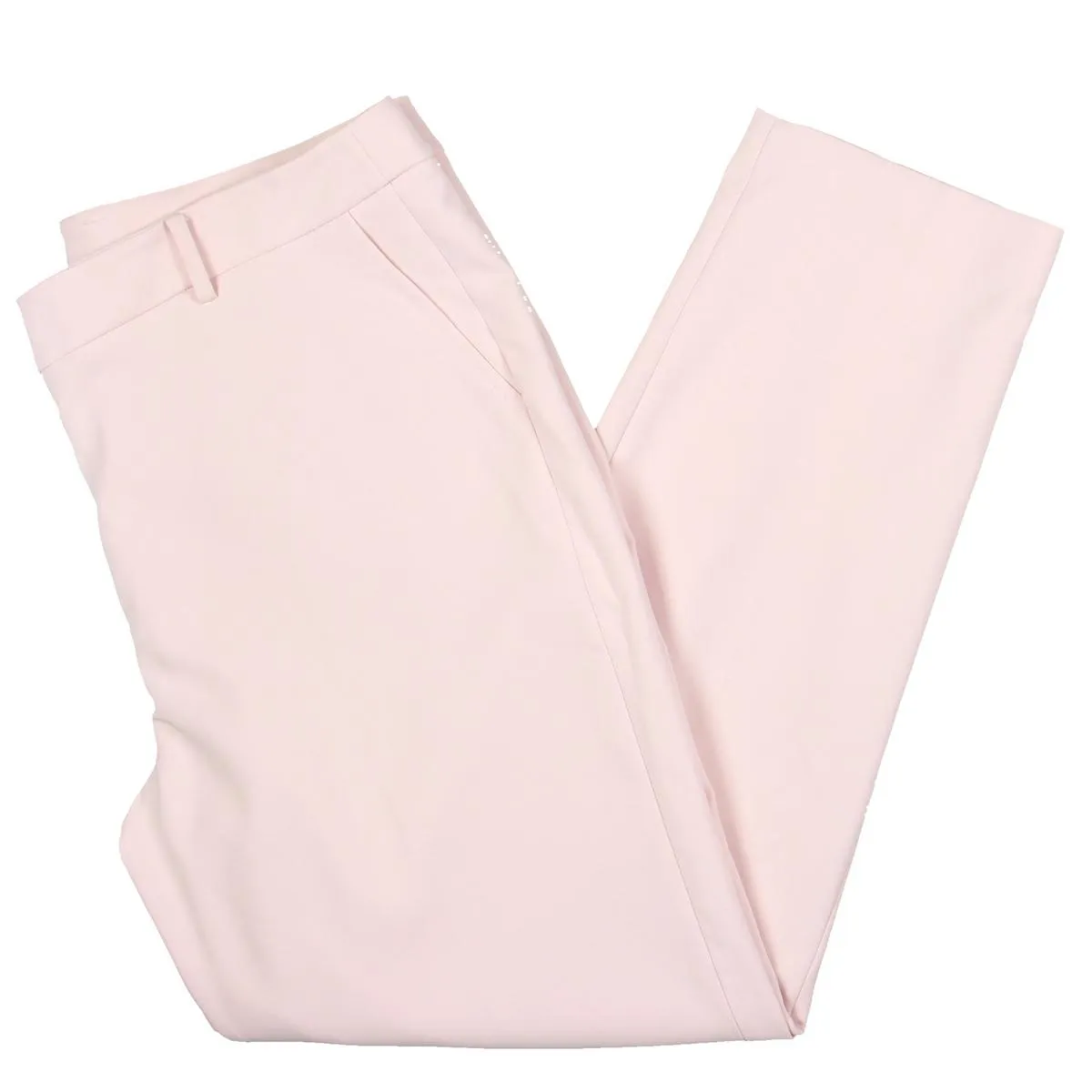 Womens Mid-Rise Ankle Straight Leg Pants