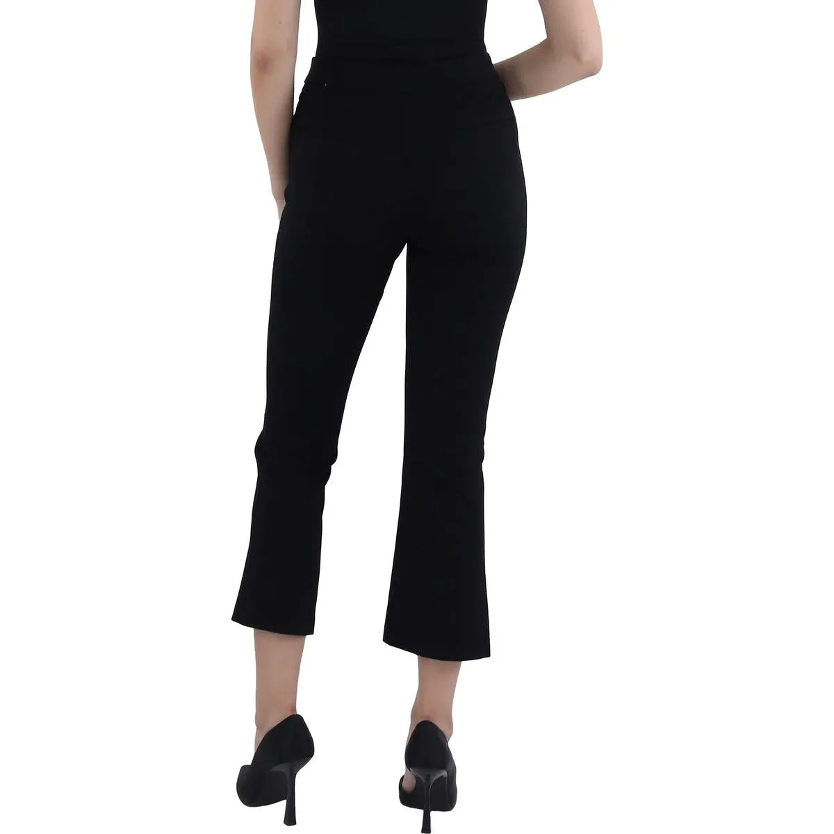 Womens Mid Rise Stretch Ankle Pants