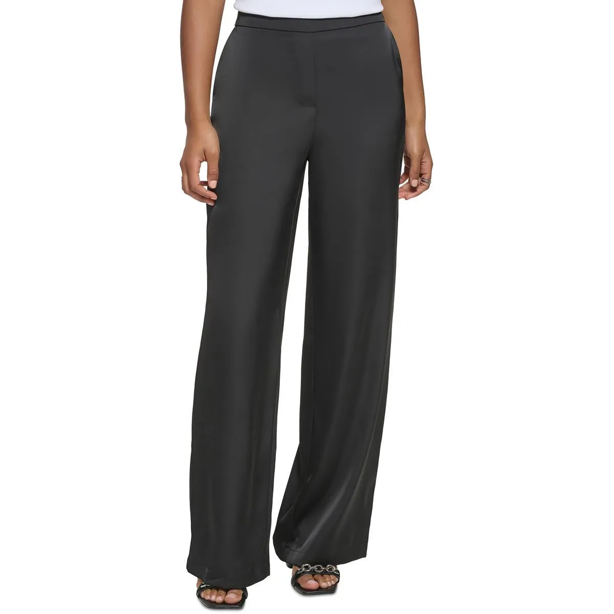 Womens Palazzo Flared Wide Leg Pants