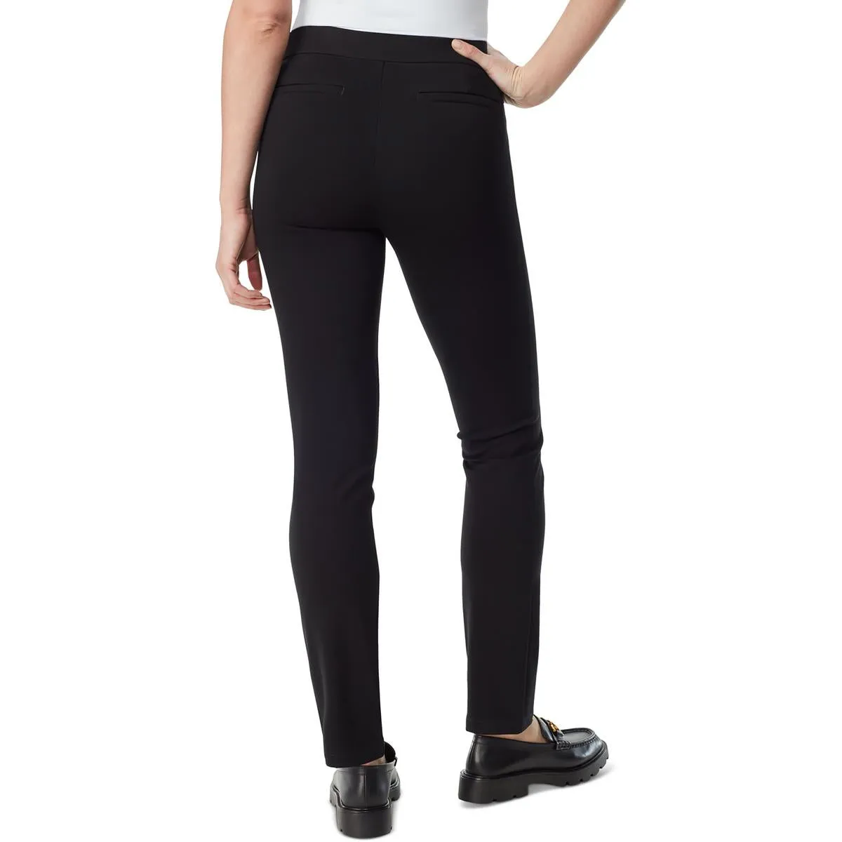 Womens Ponte High-Rise Trouser Pants