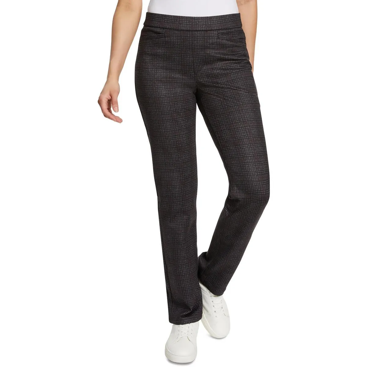 Womens Ponte High-Rise Trouser Pants