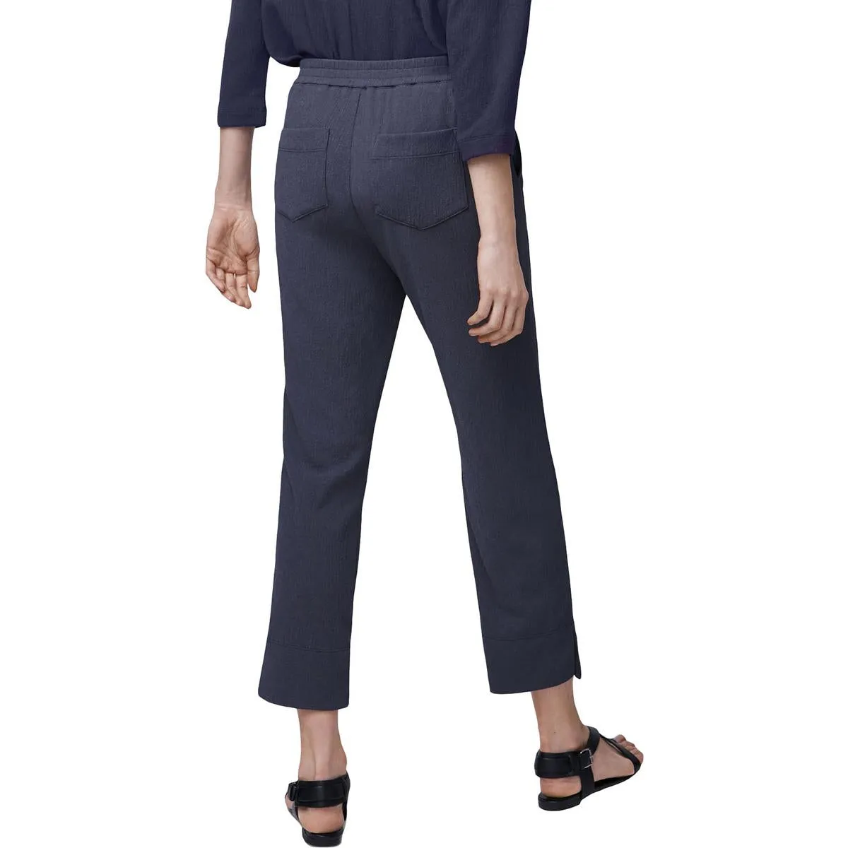 Womens Pull On Knit Cropped Pants