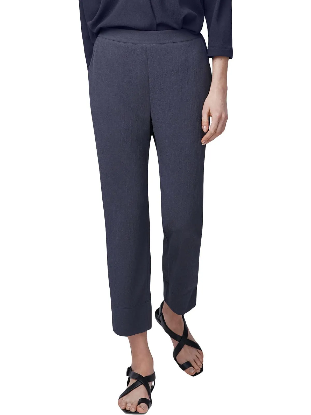 Womens Pull On Knit Cropped Pants