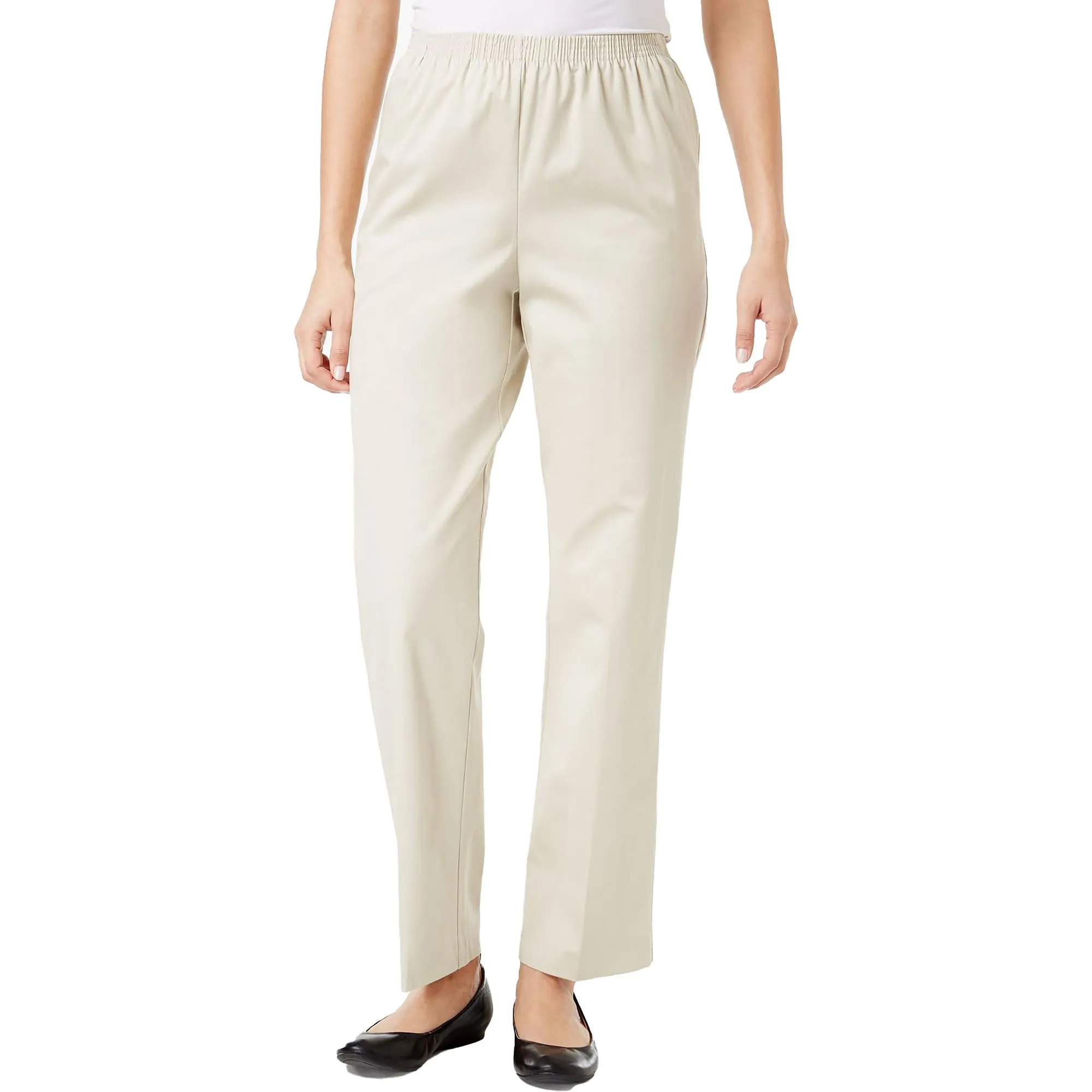 Womens Pull On Professional Dress Pants