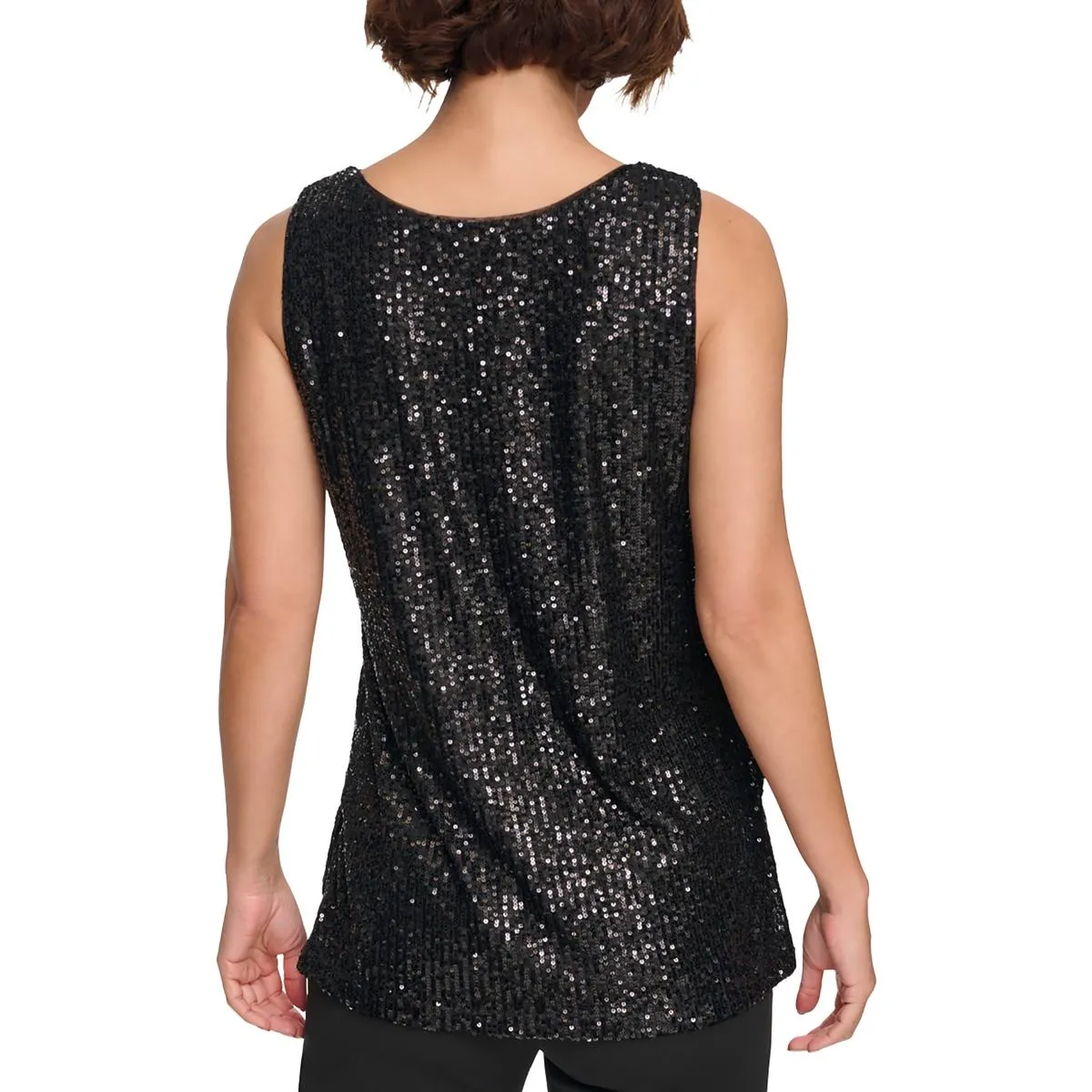 Womens Sequiend Sleeveless Tank Top