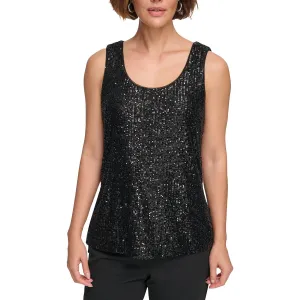 Womens Sequiend Sleeveless Tank Top