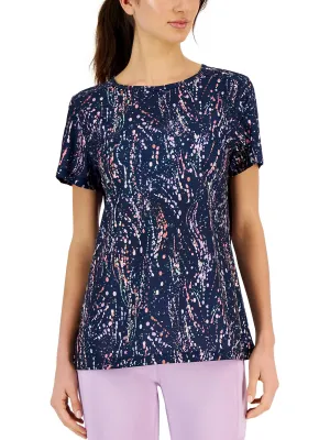 Womens Short Sleeve Printed T-Shirt