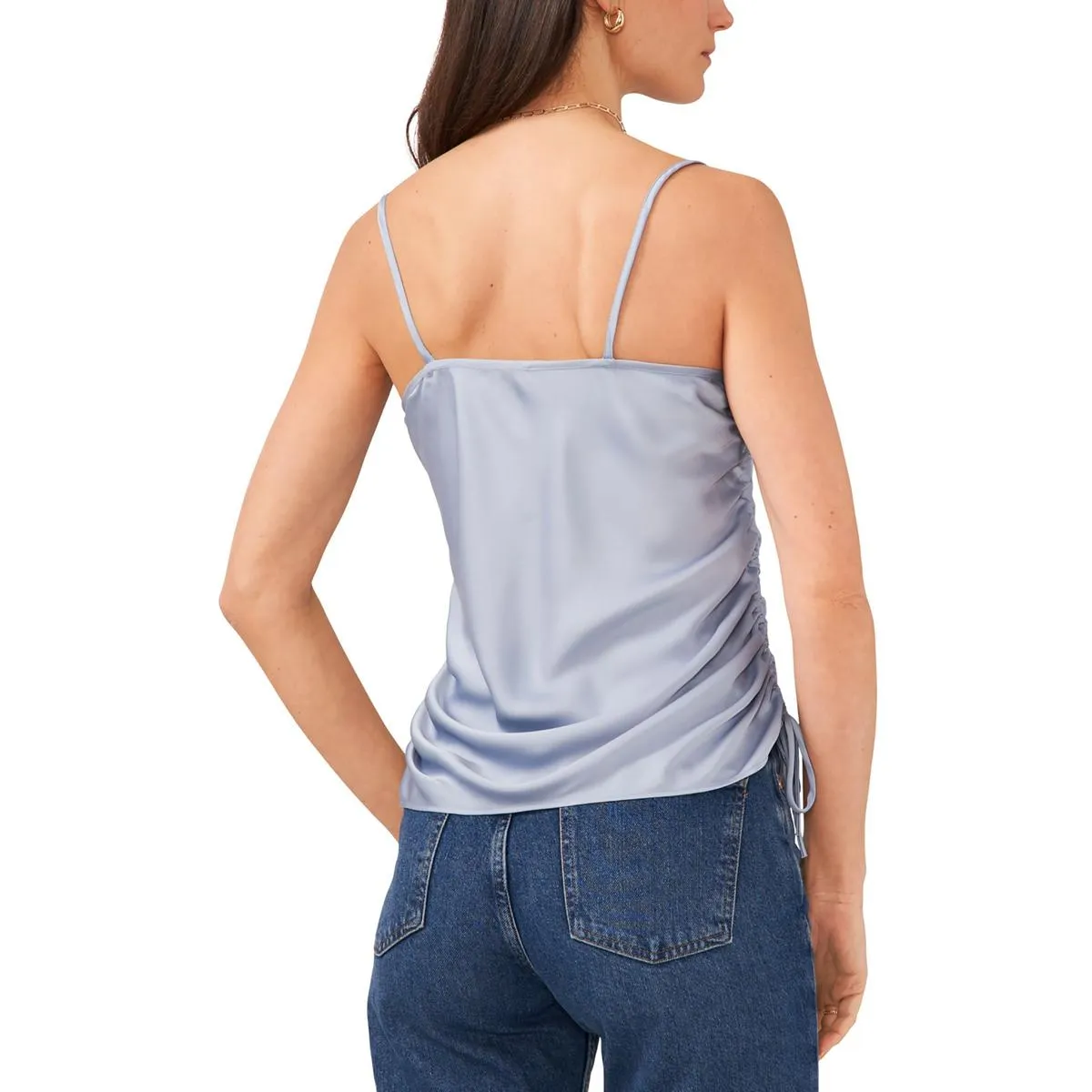 Womens Sleeveless Cowl Neck Tank Top