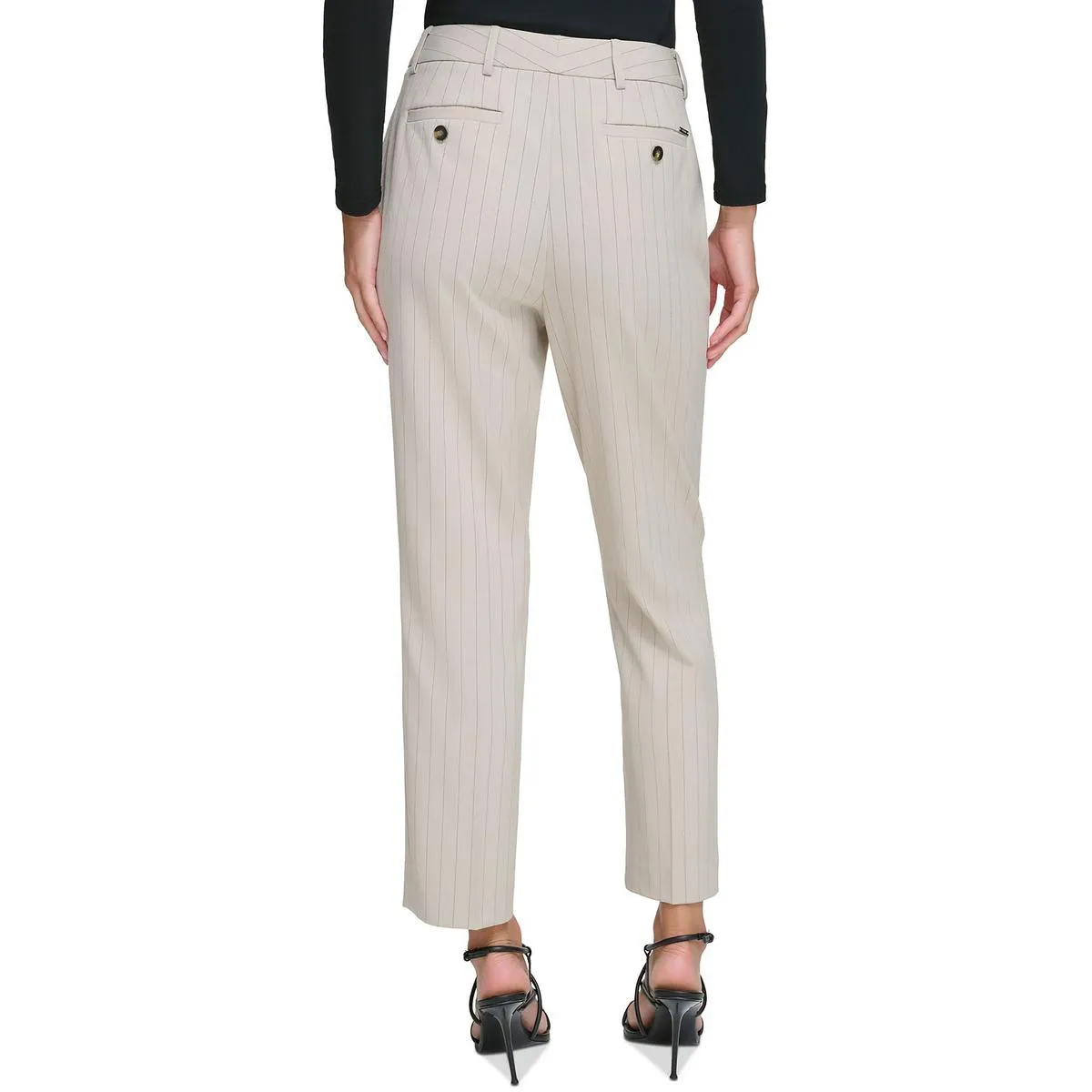 Womens Slim Leg Ankle Length Ankle Pants