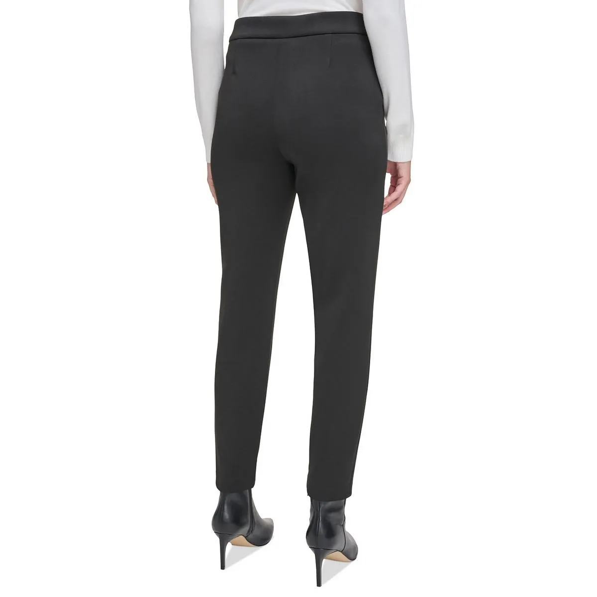 Womens Straight Leg Ankle Dress Pants