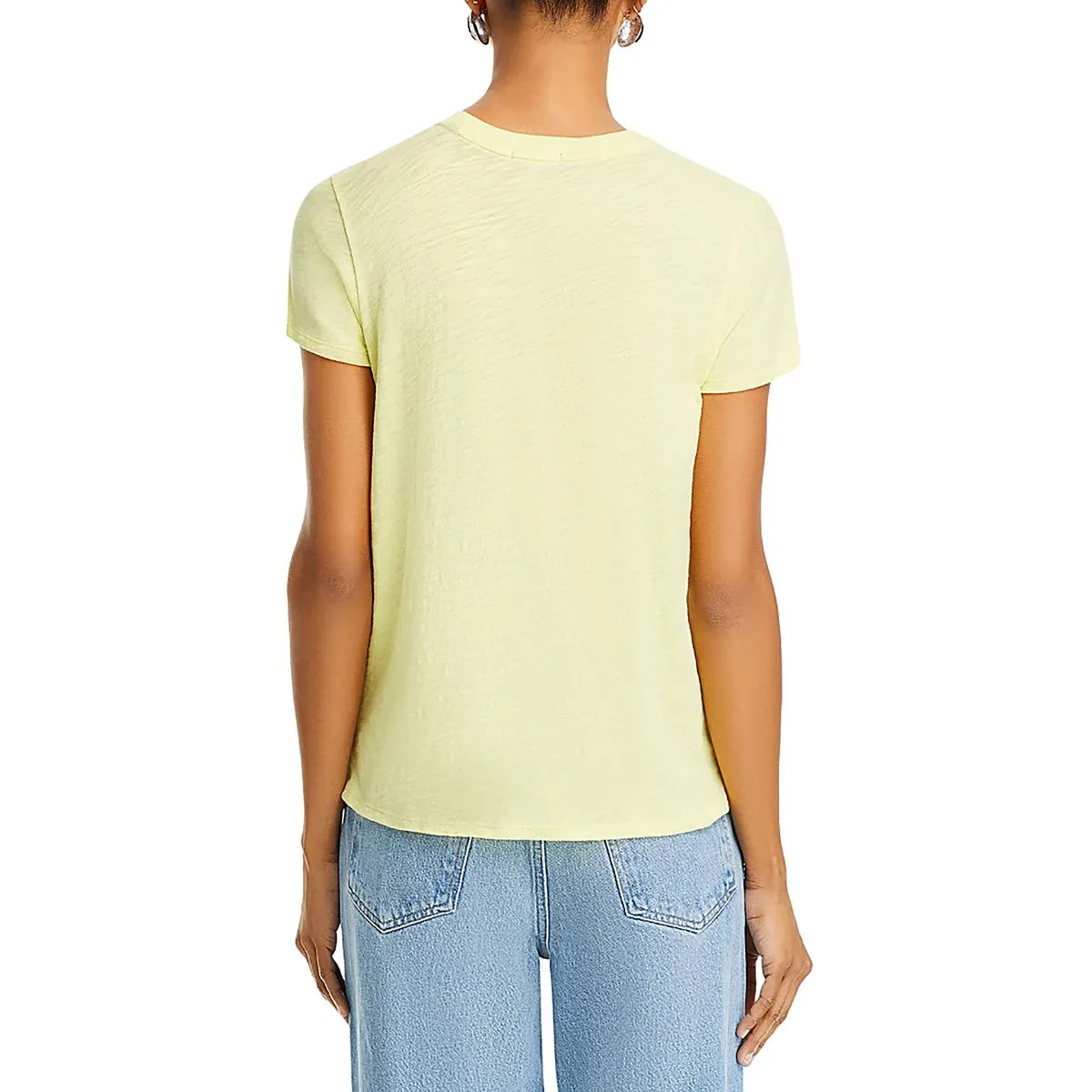 Womens Striped Crewneck T-Shirt