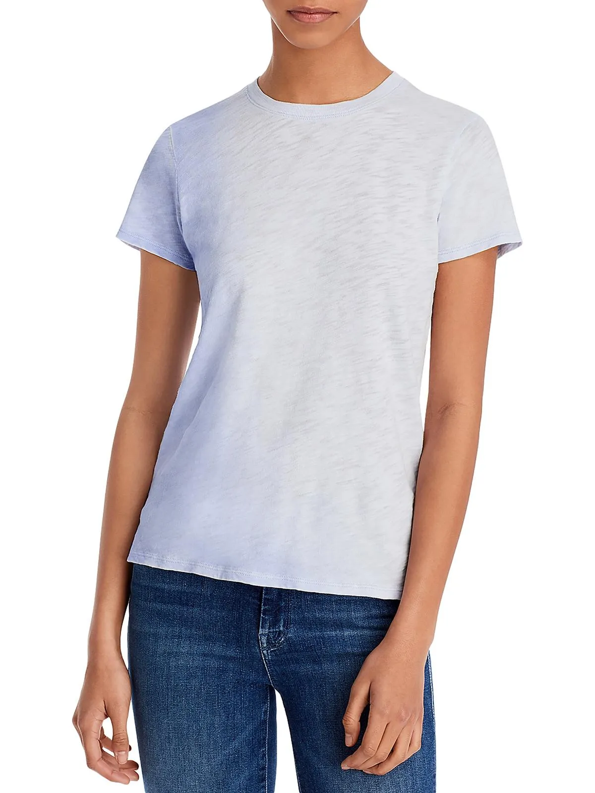 Womens Striped Crewneck T-Shirt
