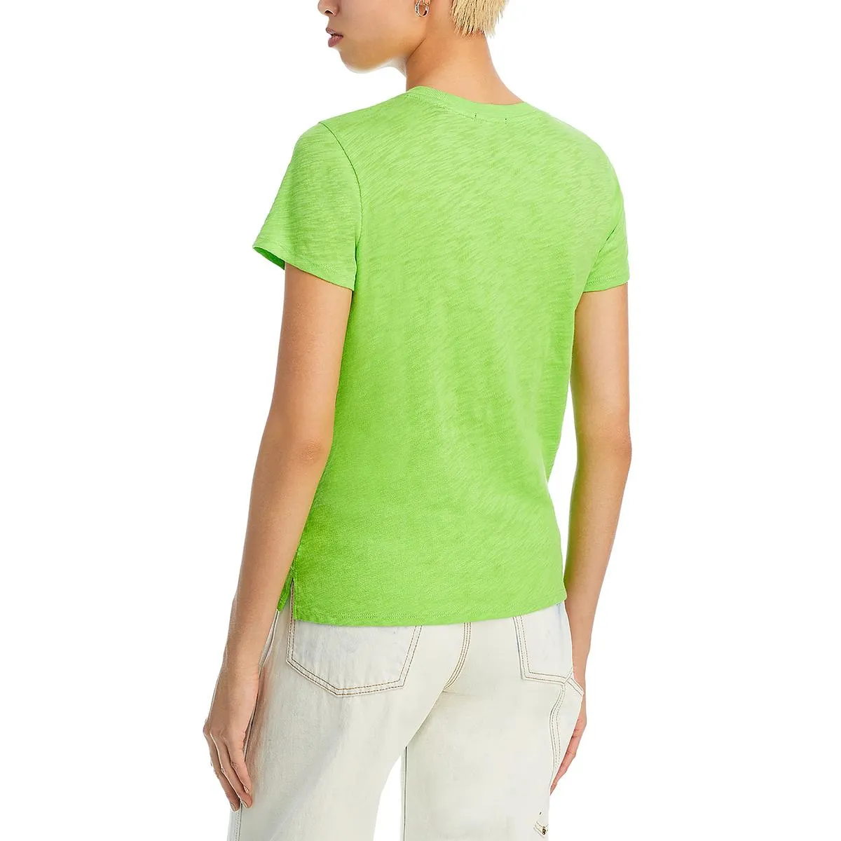 Womens Striped Crewneck T-Shirt