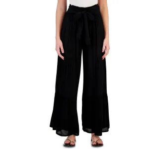 Womens Tie Waist Pants Cover-Up