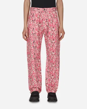 Workwear Floral Pants Pink