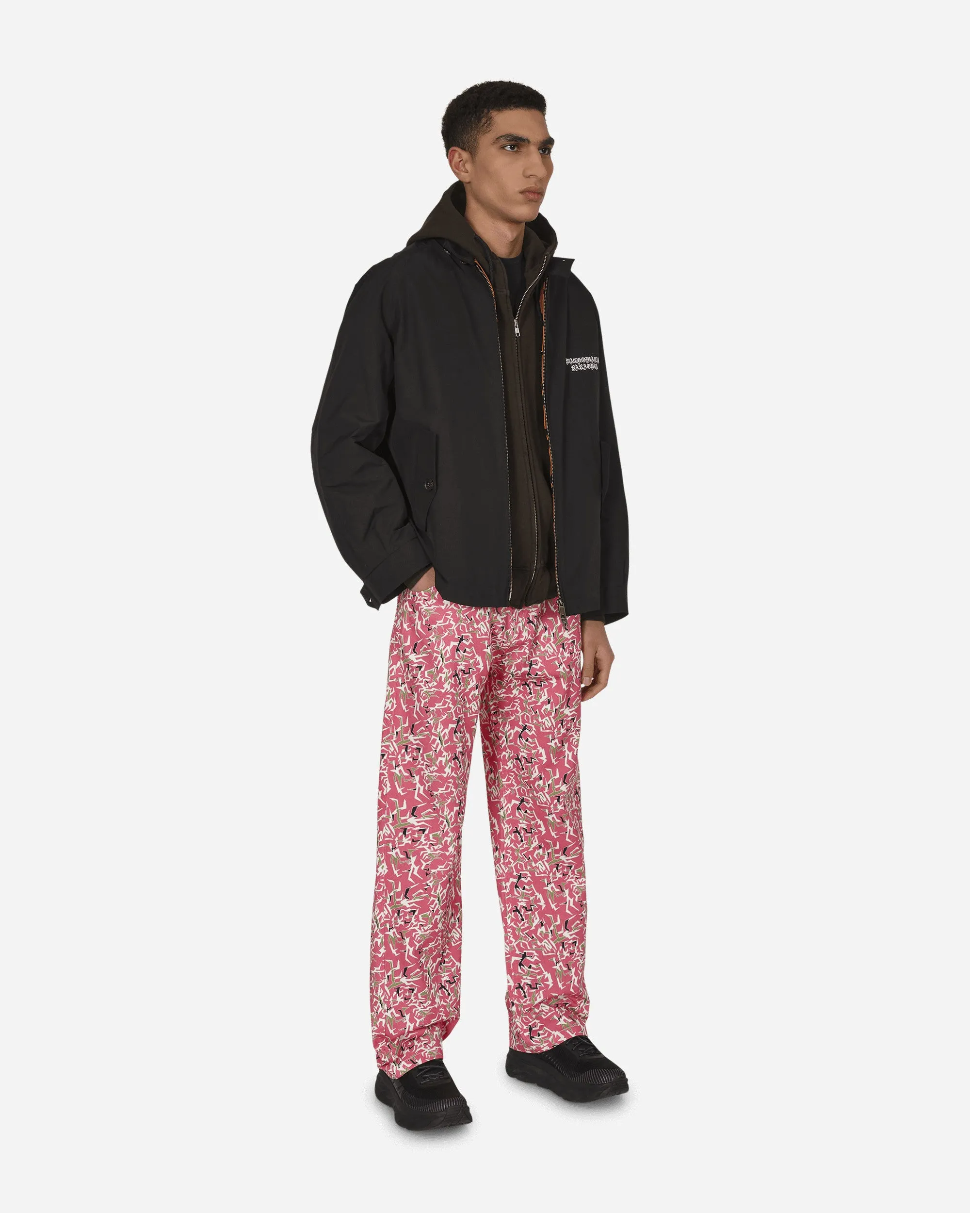 Workwear Floral Pants Pink