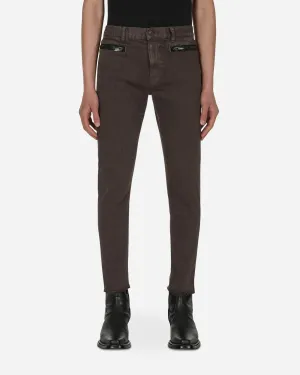 Zip Denim Pants Grey