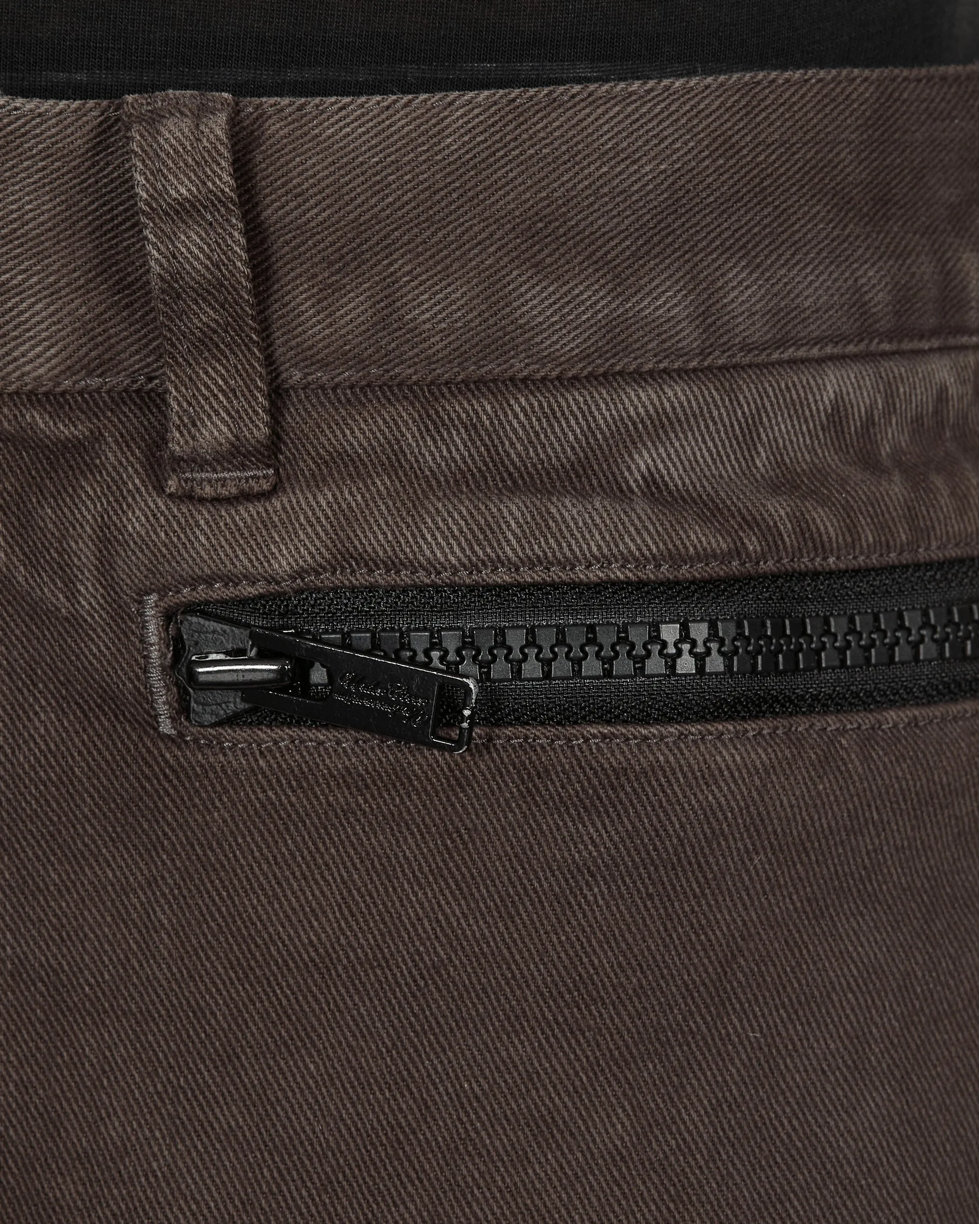 Zip Denim Pants Grey